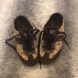 COACH brown shoes size 8.5
